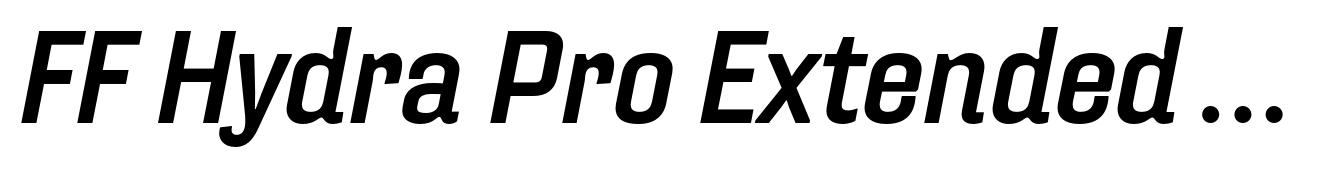 FF Hydra Pro Extended Medium Italic